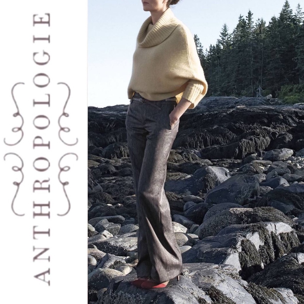 Anthropologie Elevenses Consonant wide leg size 2